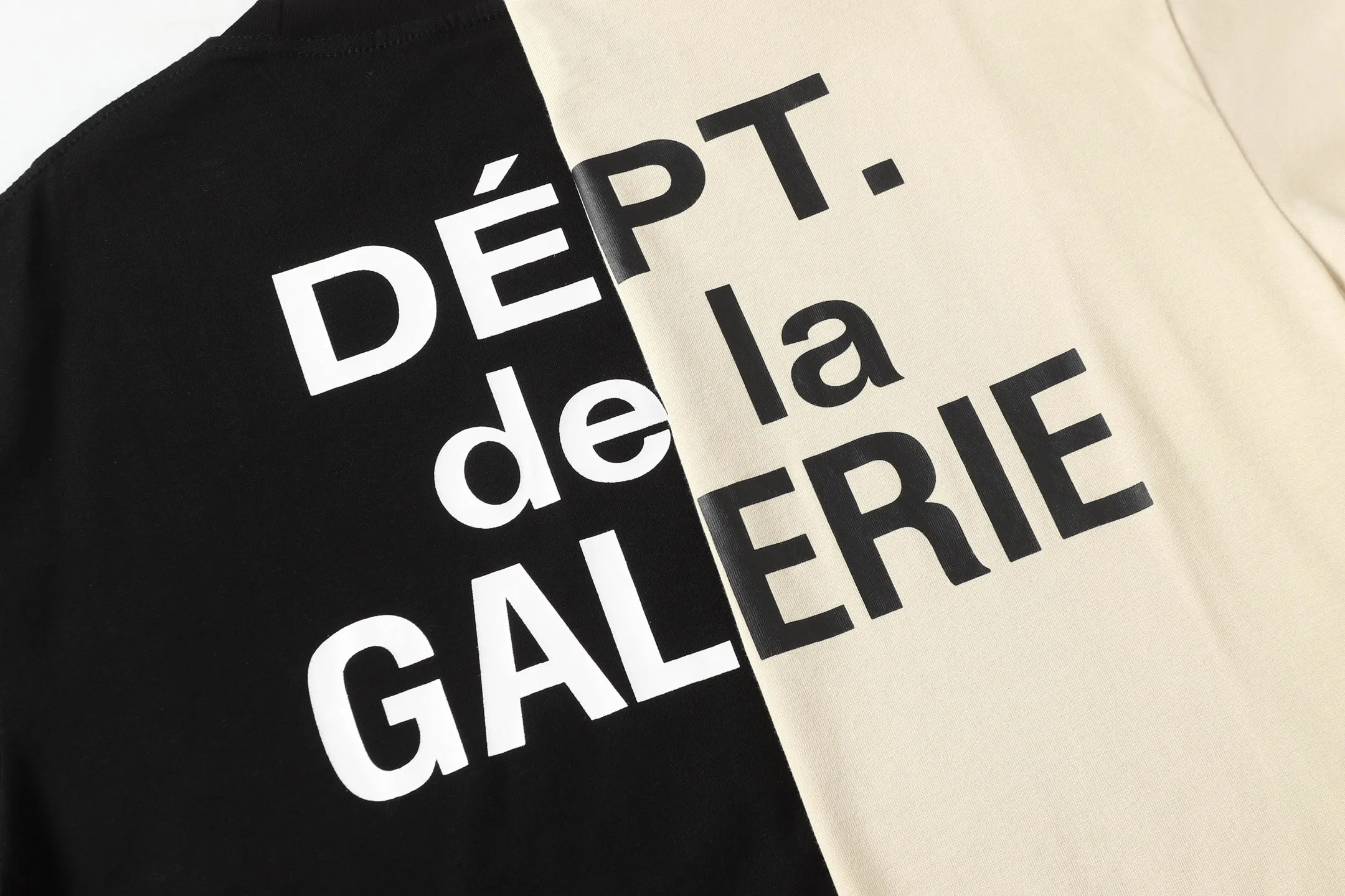 GALLERY.DEPT Summer new short-sleeved model number: D3307P104 Color: black apricot Size: S M L XL